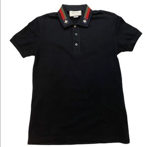Gucci Signature Stripe Bee Polo